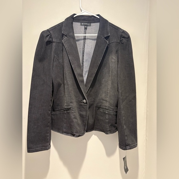 Women's Black Denim Jean Jacket - Picture 1 of 5